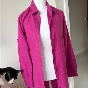 Vilebrequin Fuchsia Button Down Shirt